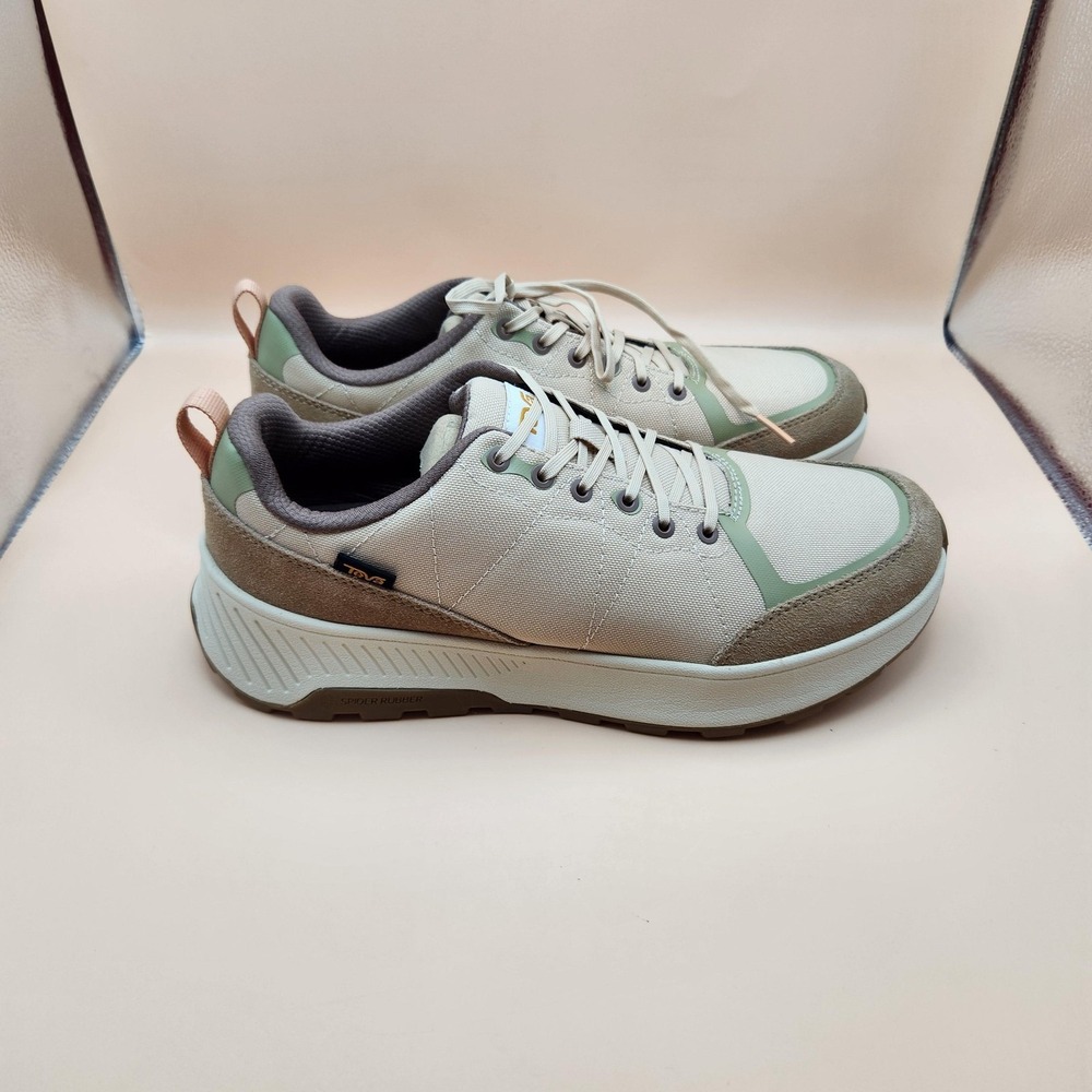 Teva Ellwood Shoes Womens Size 9.5 Beige Canvas Hiking Walking 1155271‎ New
